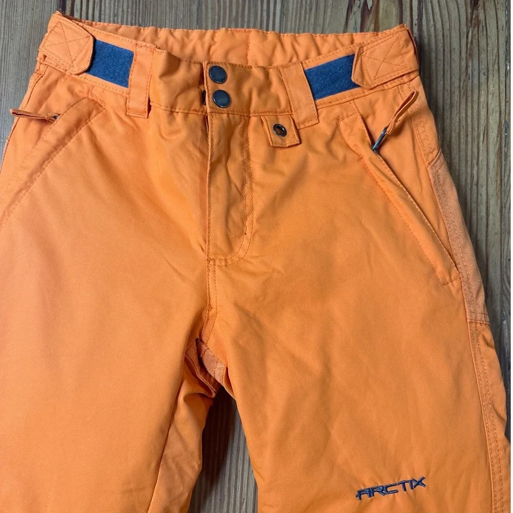 Arctix Snow Pants Kids Orange Insulated Winter Ski Trousers SIZE Medium M